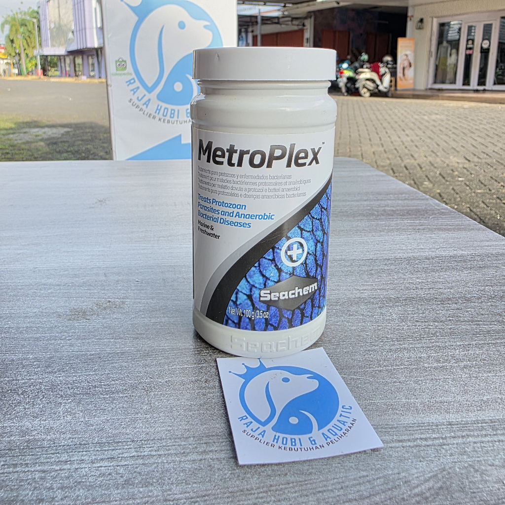 SEACHEM METROPLEX 100GR ORIGINAL OBAT IKAN PEMBASMI CRYPTOCARYON HEXAMITA ICHTHYOPHTHIRIUS HOLEIN TH