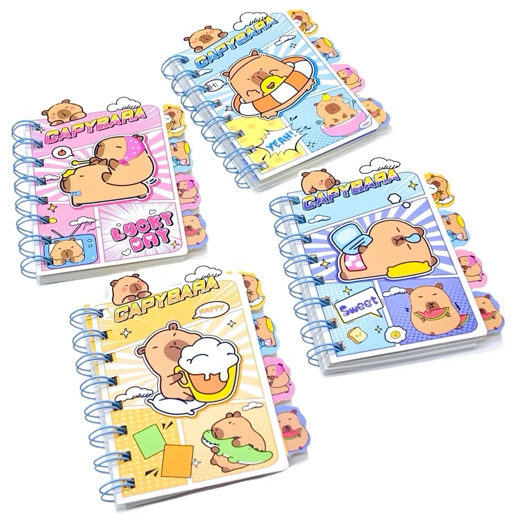 

NOTEBOOK SPIRAL A7 CAPYBARA /BUKU TULIS CATATAN /NOTES MEMO
