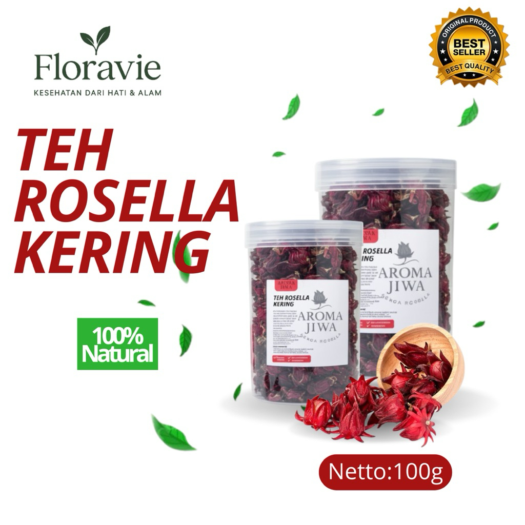 

TEH BUNGA ROSELLA KERING by AROMA JIWA PREMIUM 75g BUNGA ROSELLA TEA/ROSELLA TEH