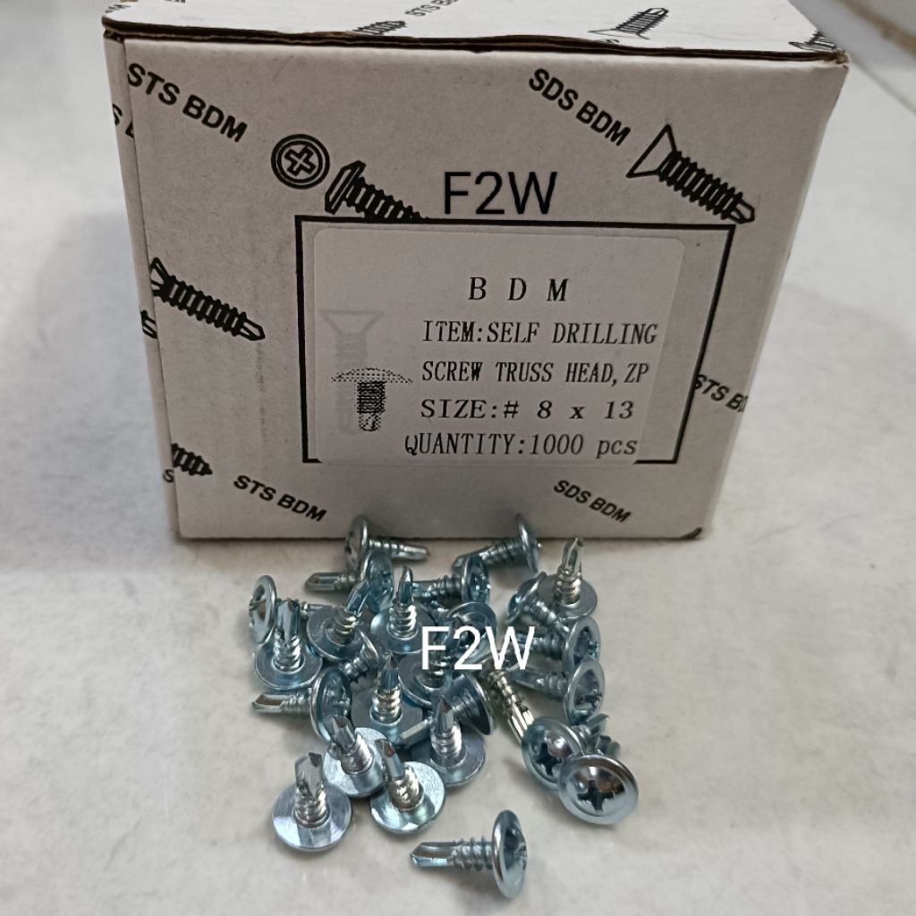 SDS TRUSS HEAD 8X13 SEKRUP ROOFING TRUSS HEAD 8X13  SKRUP DRILLING 1.3CM