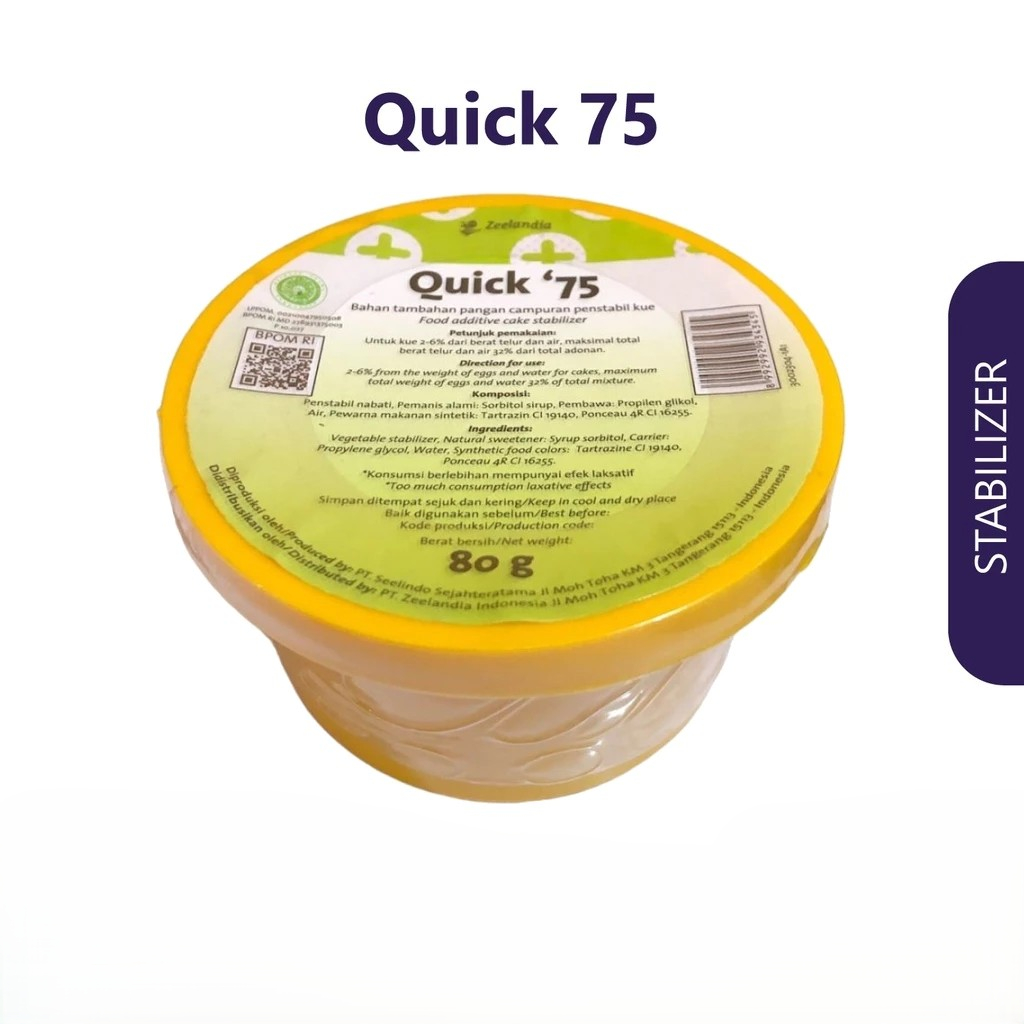 

Zeelandia SP Quick 75 Penstabil Kue / Quick 75 Emulsifier