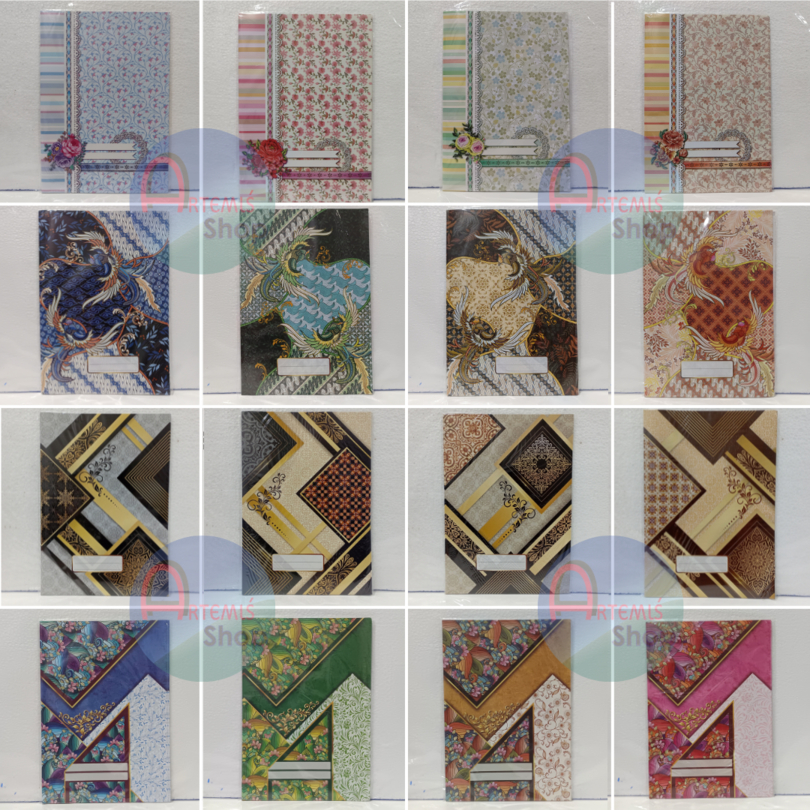 

Sampul Buku Kertas Boxy / Big Boss SIMPATY Batik / Ornament / Pattern 1 Pak Isi 20 Lembar