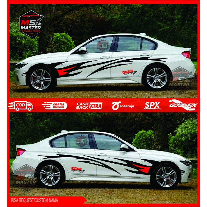 Stiker Cuting Trd Racing Stiker Mobil Sedan Vios Stiker list body mobil Keren Hks