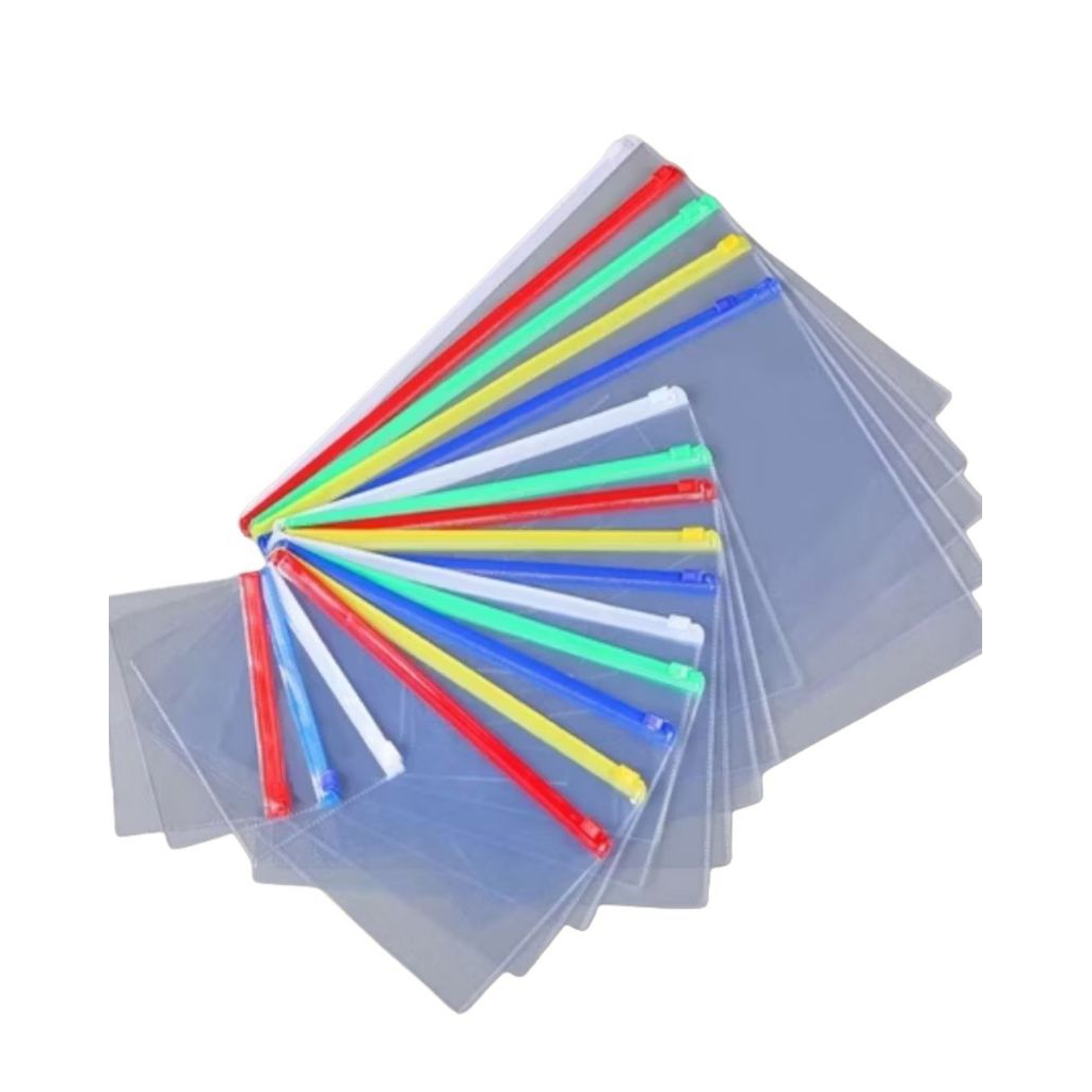 

B6 Zipper pocket zip pocket sleting serbaguna tempat pensil, uang, map transparan