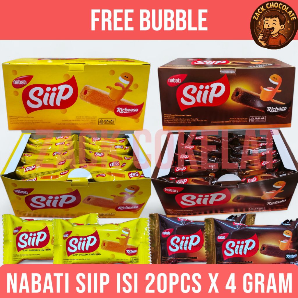 

Nabati Siip Snack Stick 1 Box (20 pcs) – Camilan Renyah dan Lezat