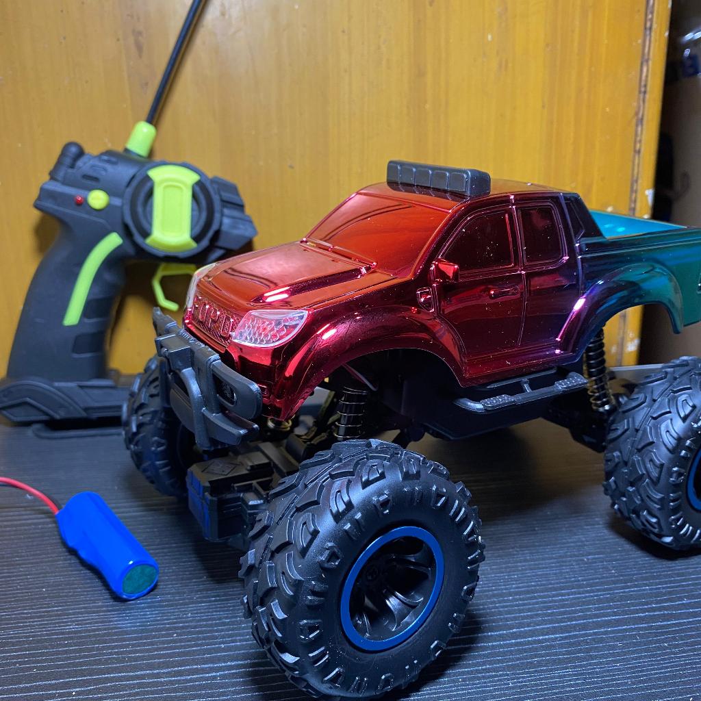 MAINAN ANAK LAKI LAKI PEREMPUAN RC RAPTOR SKALA 1:20 FORD HILUX OFFROAD METALIC MOBIL LAMPU NYALA