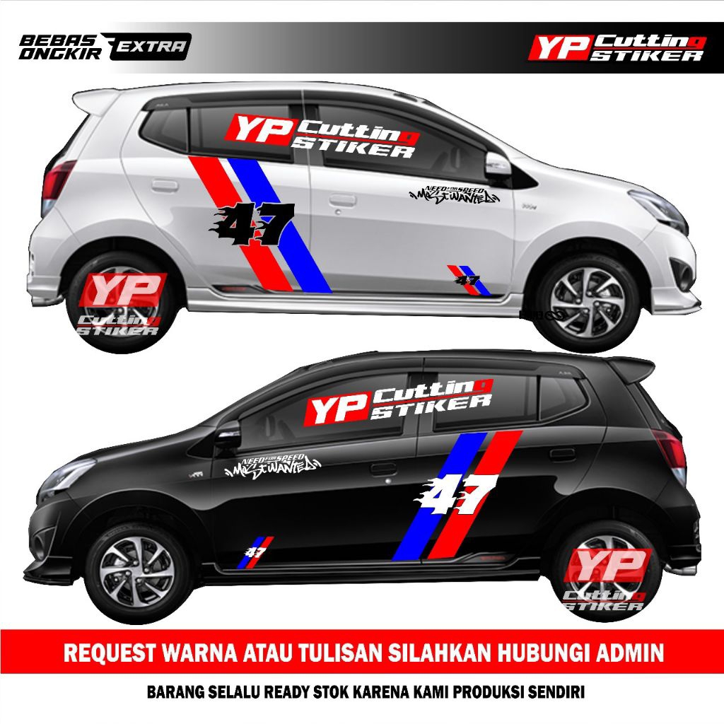 Sticker mobil ayla-agya sticker list terlaris mobil ayla-agya stiker mobil ayla-agya keren 47