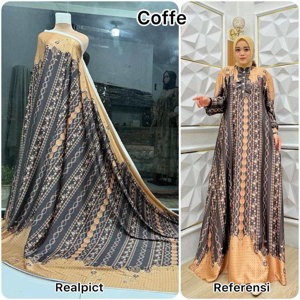 PROMO kain ARMNY motif cantik bunga kecil // kain ombre warna warni // kain silk gradasi warna motif