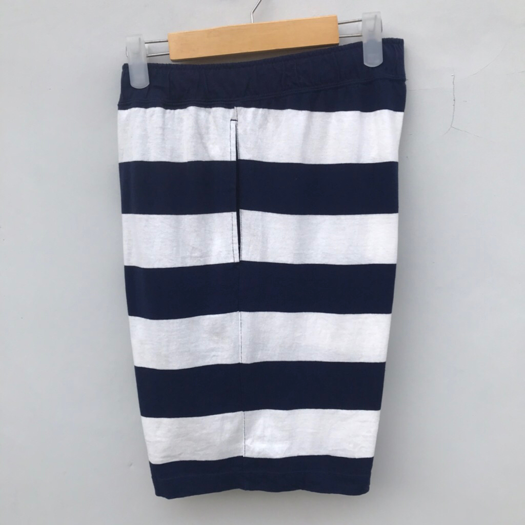 Celana Pendek by Uniqlo Stripe Easy Short Pants Navy/White sz 31/32