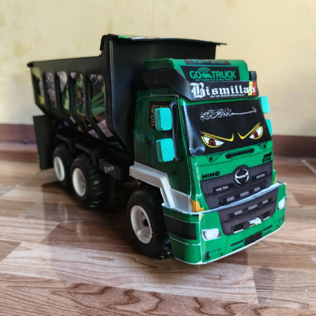 TRUK BINTANG TB257 Mainan Anak Truk Pasir Hino500 Modif Ukuran 30x12x16cm Bisa COD