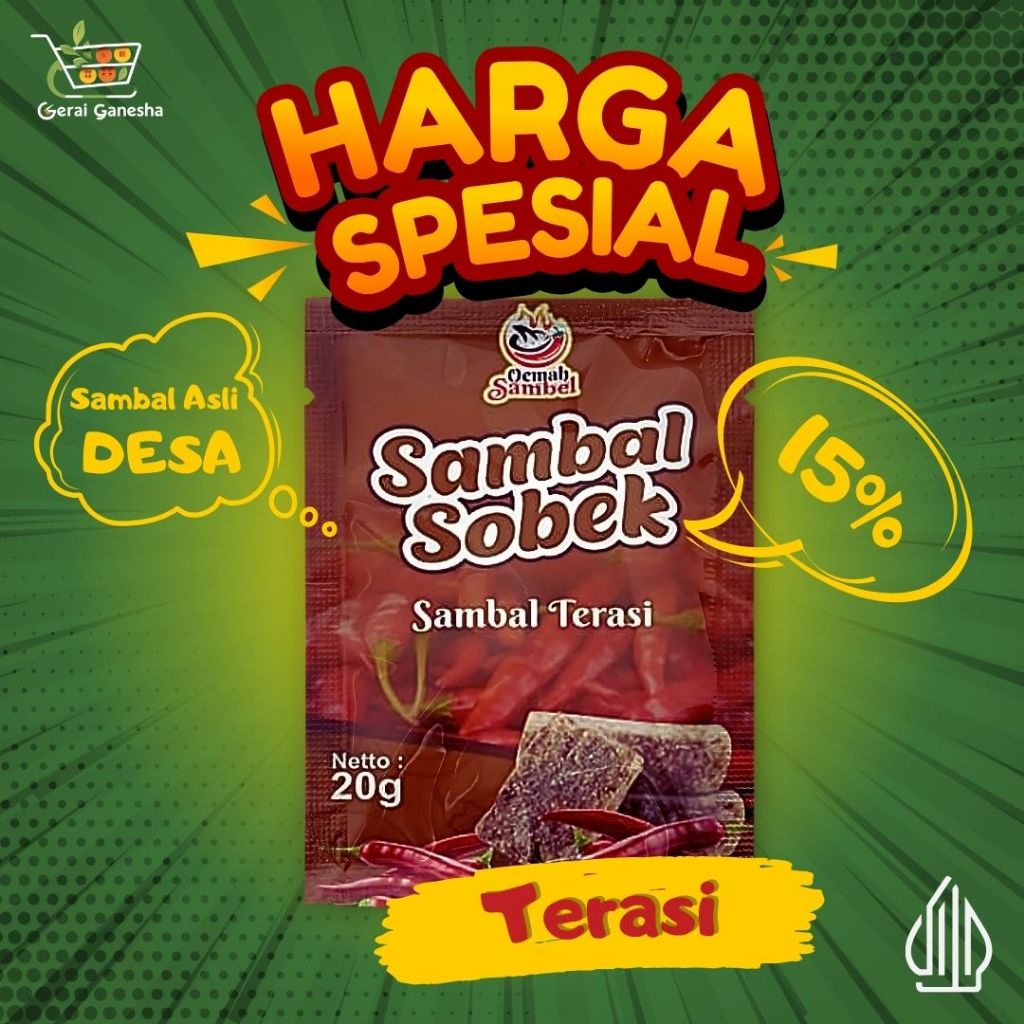 

OEMAH SAMBEL - Sambal Sachet Terasi (20 Gram)