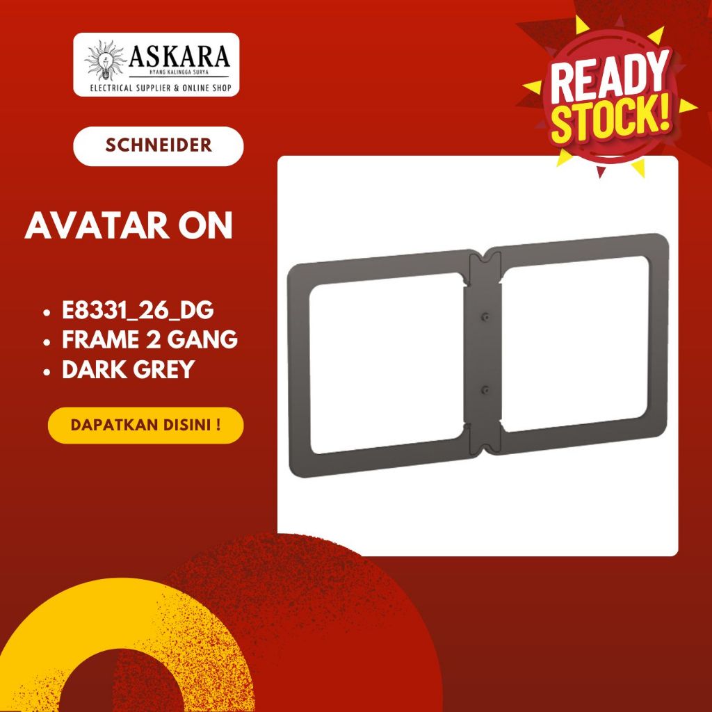 FRAME AVATAR ON 2 GANG 3 GANG 4 GANG DARK GREY