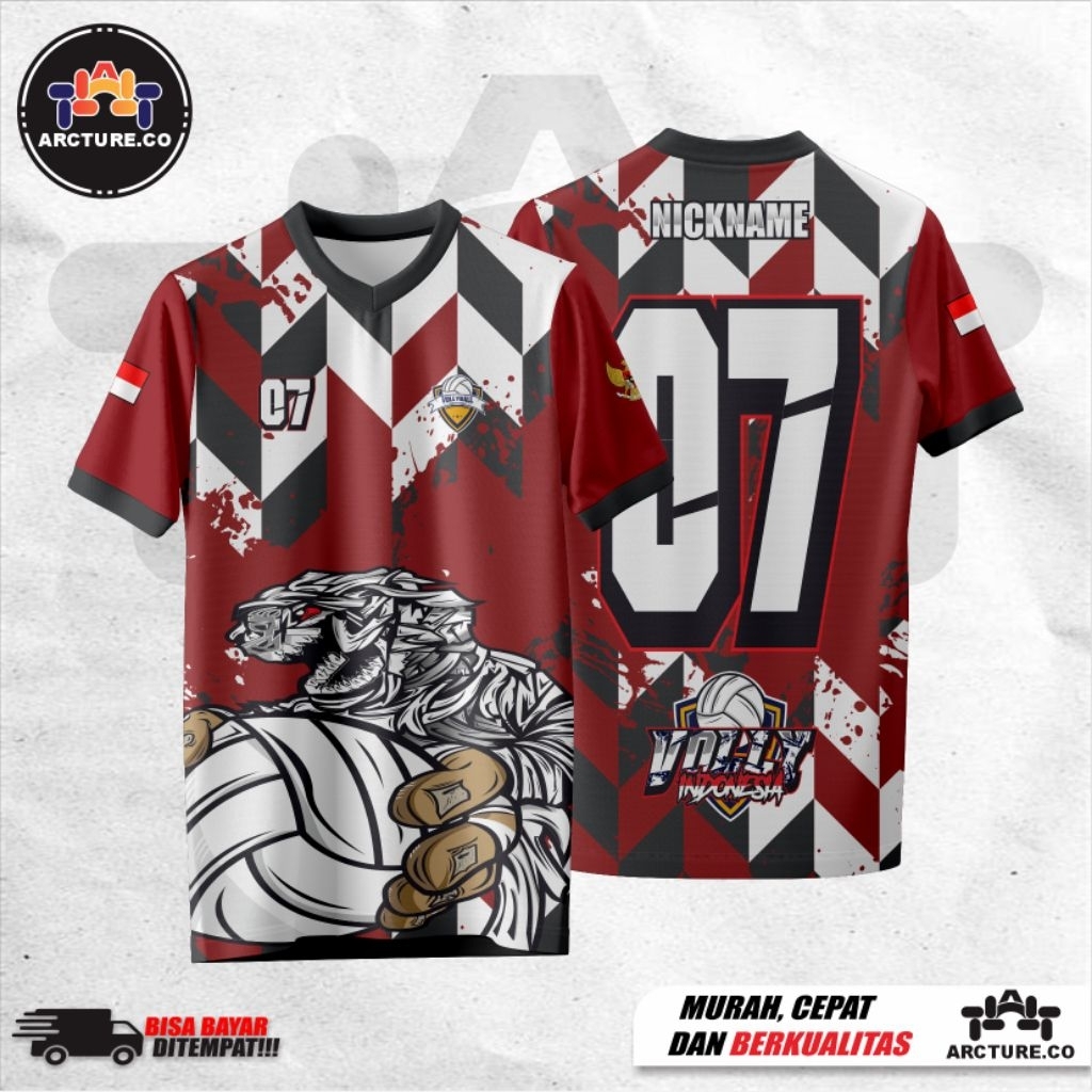 Jersey Volly/Jersey Volly Custom Desain Sport