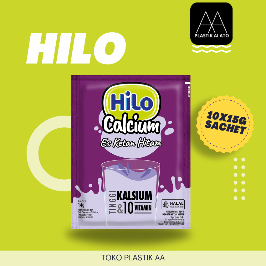 

HILO ES KETAN HITAM 14g 1 RENCENG (ISI 10) / Es Ketan Hitam / saset rencengan / sasetan