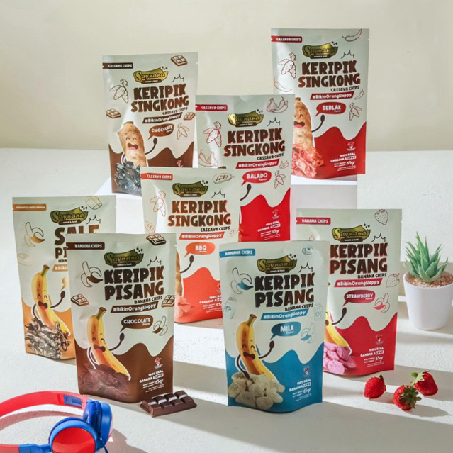 

Keripik pisang coklat banana chips CoklatMilkStrawberry