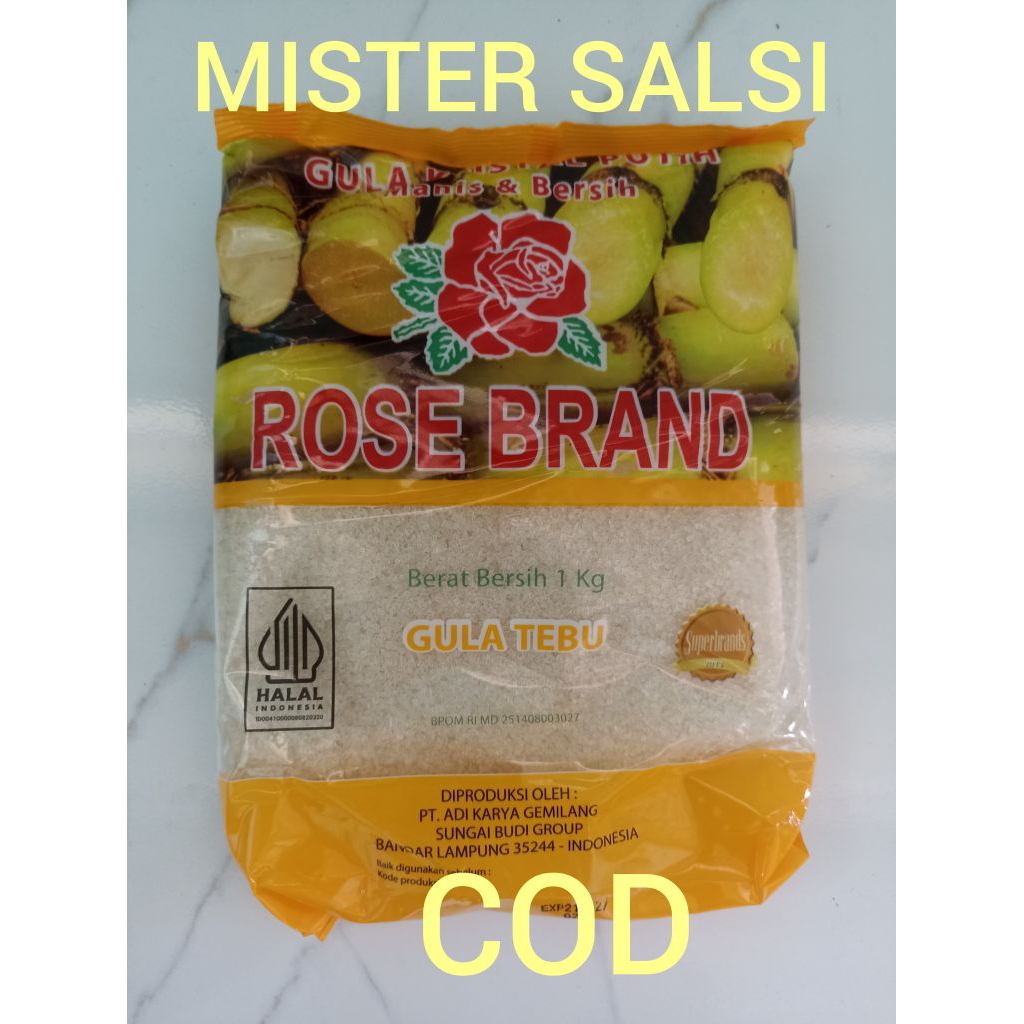 

Rosebrand Gula pasir 1 Kg 1 Pcs