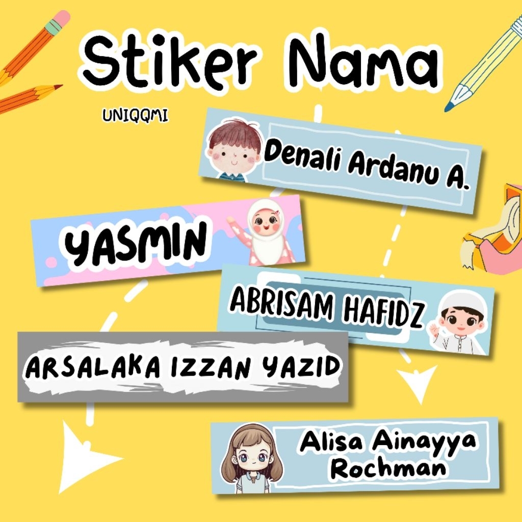 

(ISI 120 BISA 2 NAMA) STIKER NAMA/LABEL NAMA/STIKER NAMA ANAK/LABEL NAMA