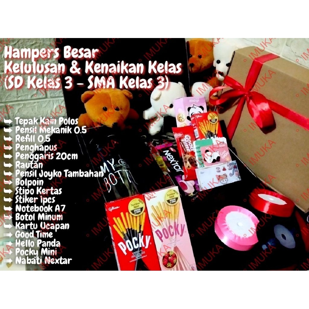 

Hampers Besar 2 Kelulusan & Kenaikan Kelas (SD Kelas 3 - SMA Kelas 3)