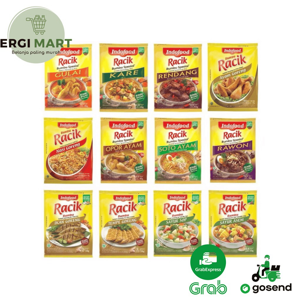 

RACIK BUMBU masak instan Racik Indofood varian bumbu ERGIMART