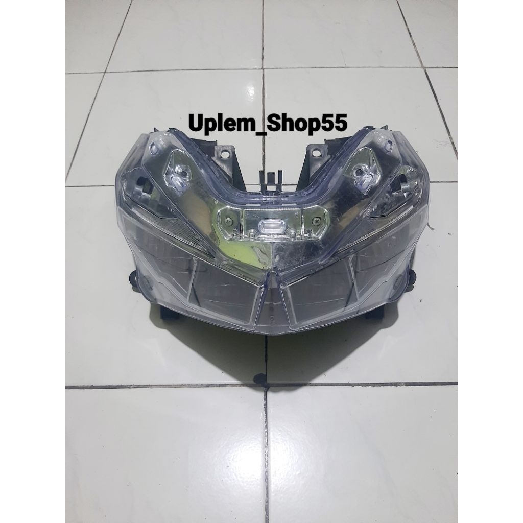 Reflektor lampu depan motor vario 125 150 led old Original Custom mika lokal