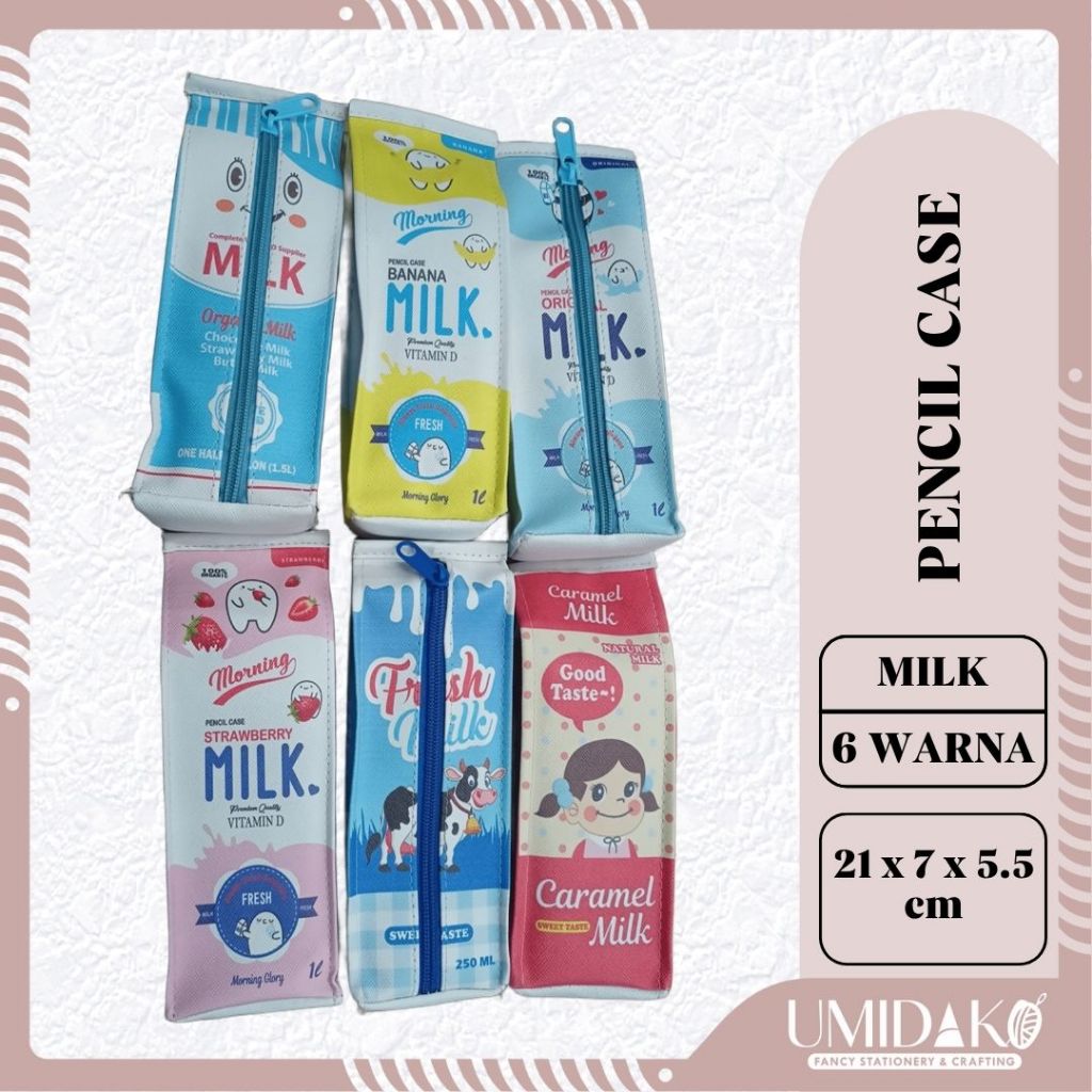 

[UMIDAKO] KOTAK PENSIL / KOTAK PENSIL MOTIF KOTAK SUSU / KOTAK PENSIL FRESH MILK