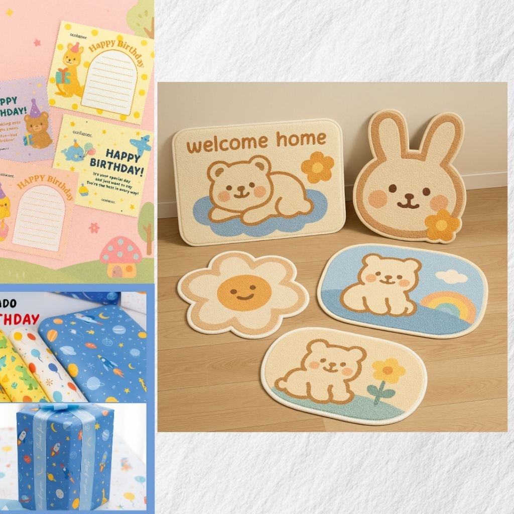 

Keset Lucu Anti-Slip Motif Gemas | Alas Kaki Lantai Dapur & Kamar Mandi | Hadiah/Kado/Hampers/Gift/Parsel/Souvenir/Bingkisan/Parsel/Paket