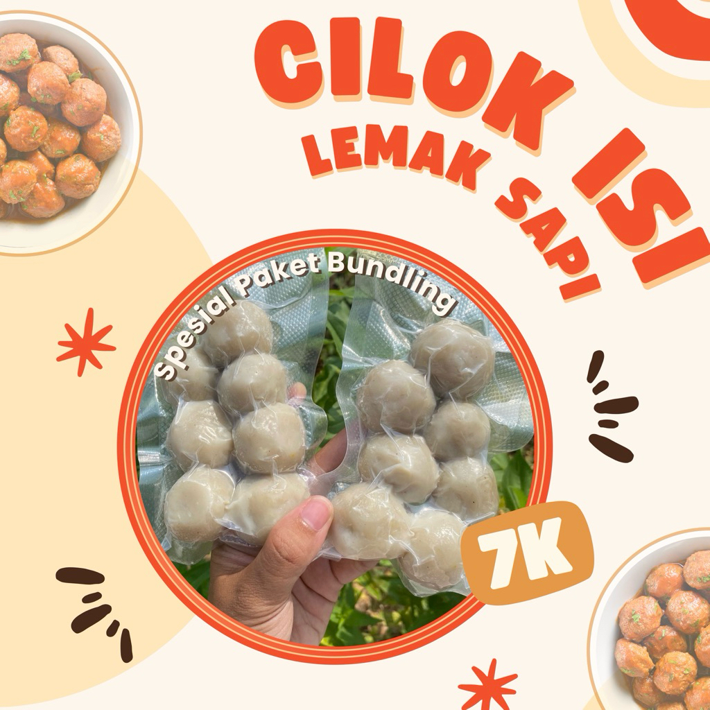 

PROMO Get 2 Cilok Isi Lemak Sapi Enak Kenyal ( Tanpa Bumbu)