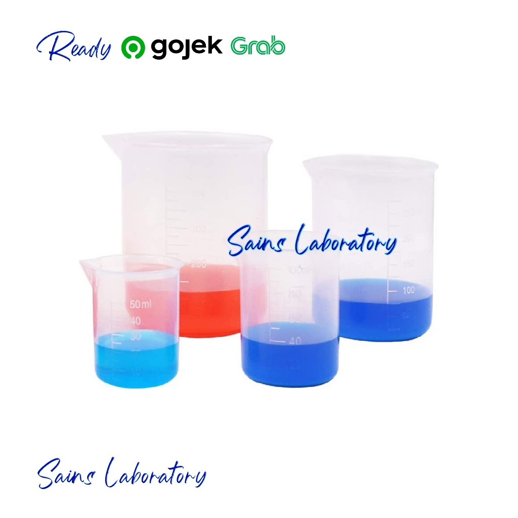 Gelas Beaker Plastik Gelas Ukur Plastik Gelas Takar Plastik Beaker Glass Measuring Cup Plastic