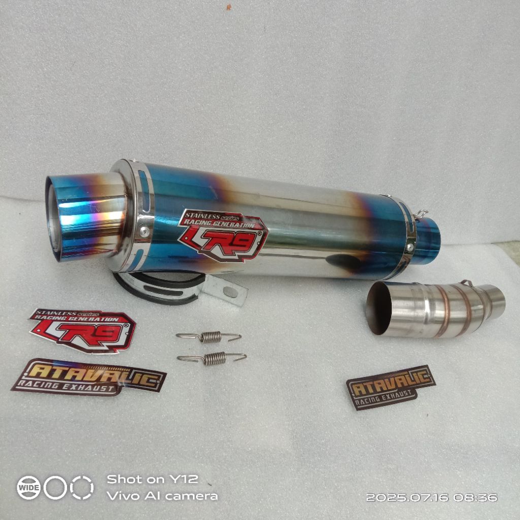 slipon+silencer knalpot racing R9 for ninja 250 karbu ninja 250fi old z250 exhaust