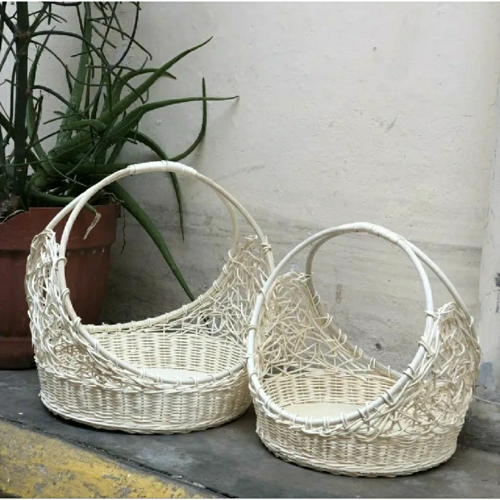 keranjang rotan cincin satuan hantaran seserahan