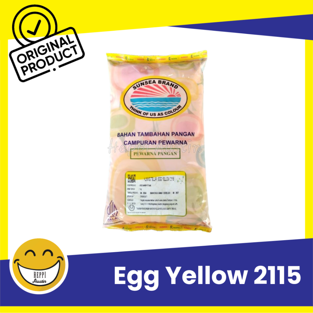 

Pewarna Makanan Kuning Egg Yellow 2115 Sunsea Roha 1KG