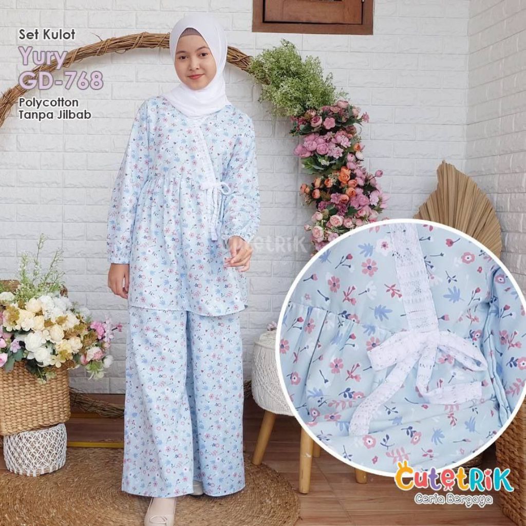 Rumah Gamis Anak/Setelan Kulot anak kekinian/Setelan kulot Remaja terbaru/Setelan Kulot Anak Perempu