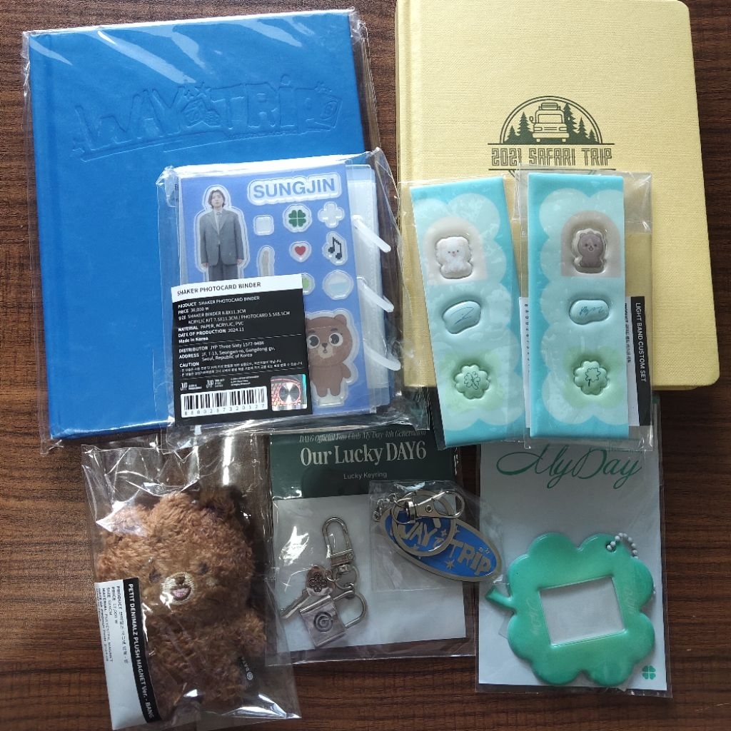 Day6 Official MD Merch Sungjin Akrilik Lb Custom Set Keyring Denimalz Bang