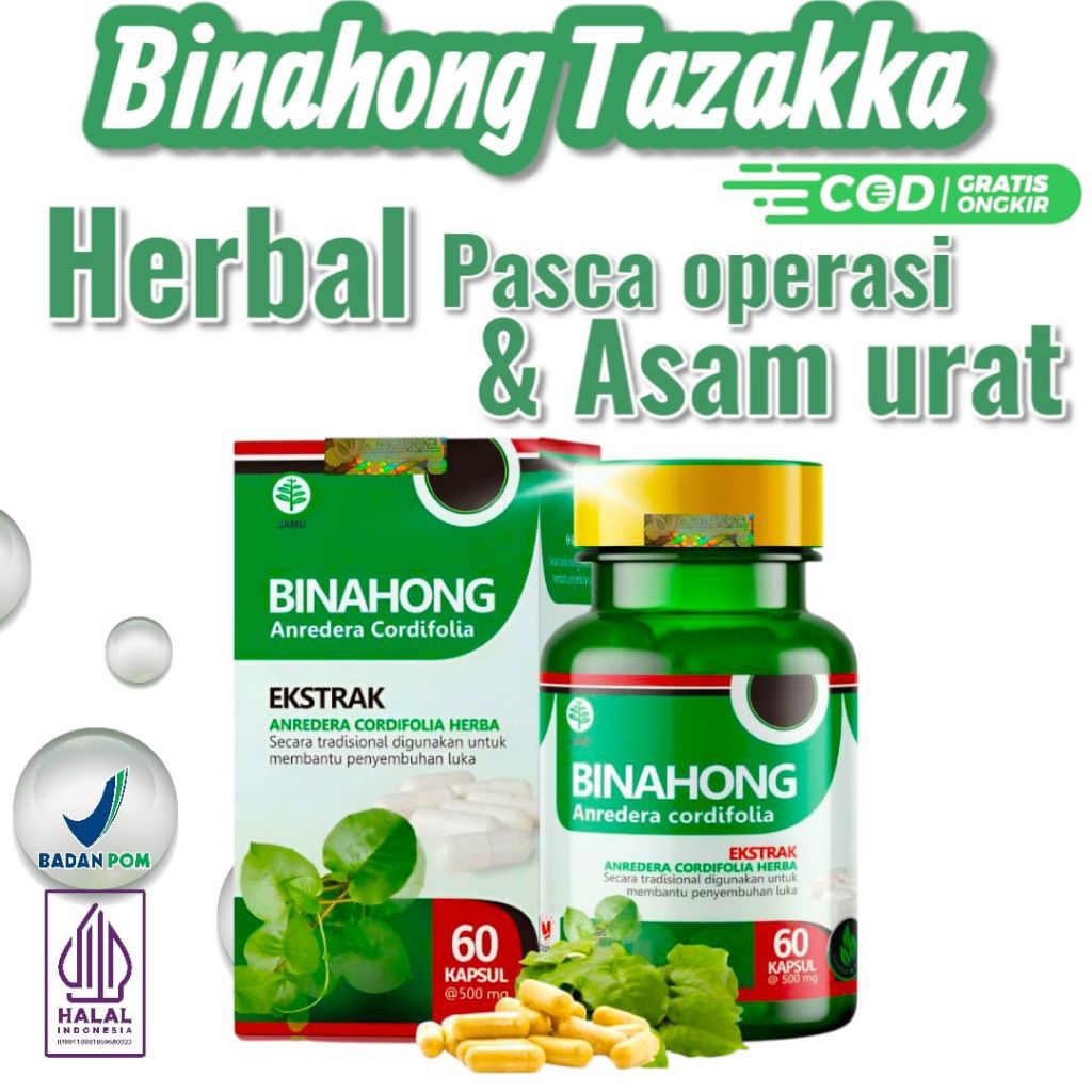 Obat Gatal cina/Kulit Selangkangan,obat kurap salep eksim/Obat Bisul KAPSUL BINAHONG TAZAKKA