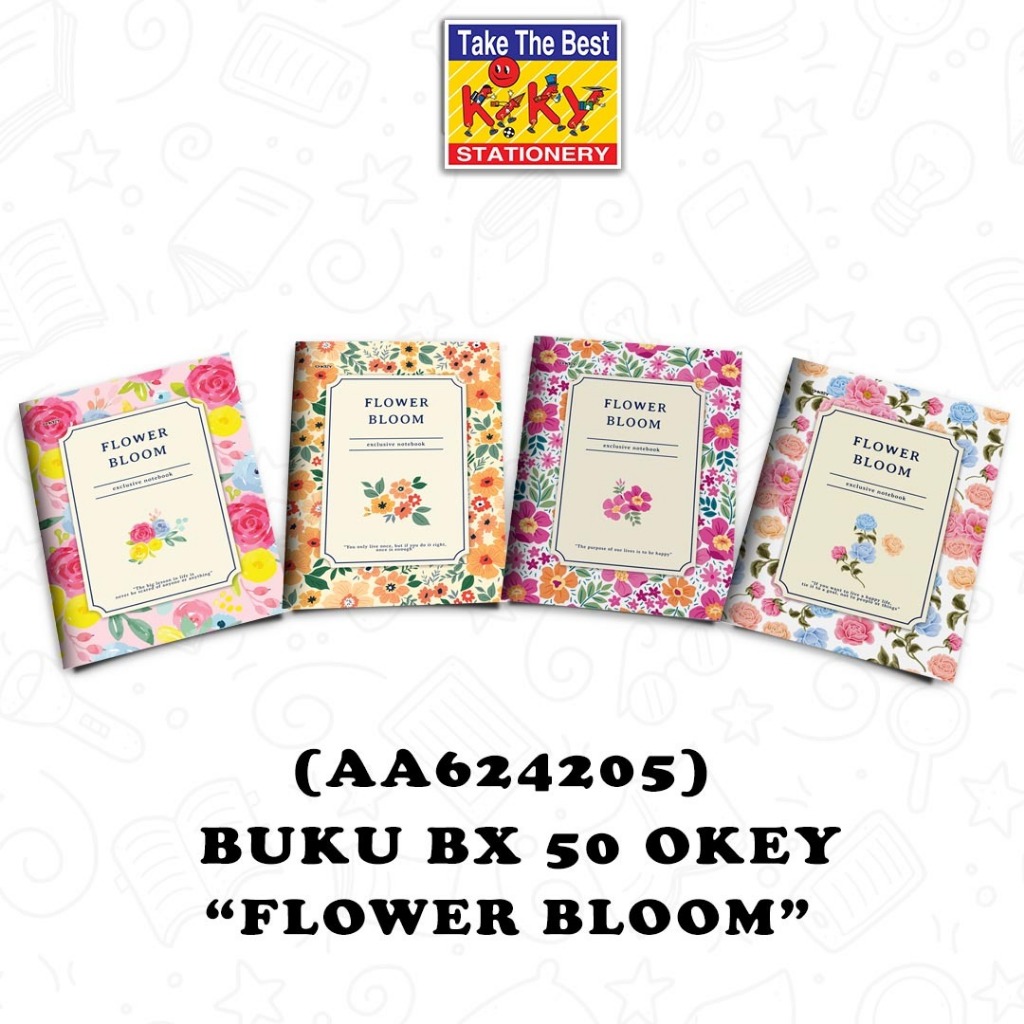 

BUKU MURAH STOK TERBATAS!!! OKEY Buku Tulis BX 50 Lembar (Uk. 17.5 x 25 cm) - 10 Buku Boxy/ Motif Random