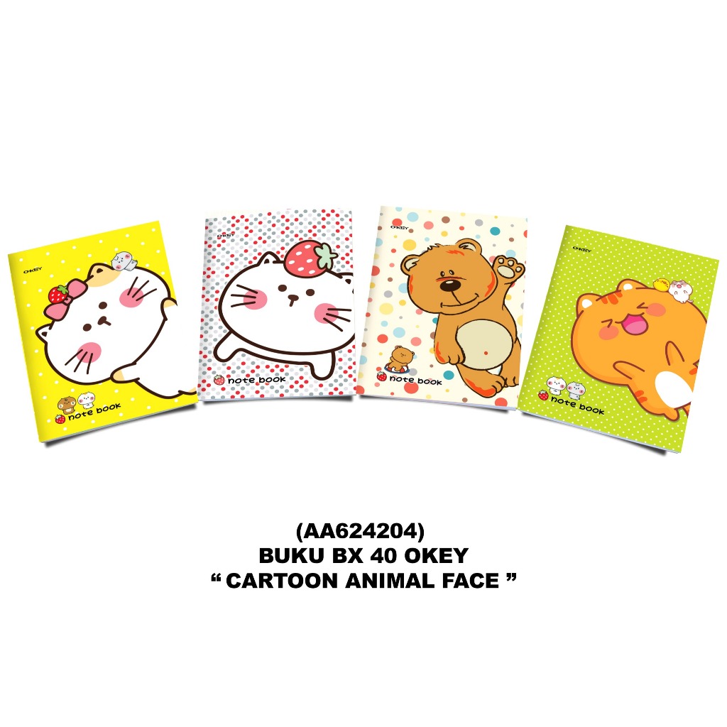 

BUKU MURAH STOK TERBATAS!!! OKEY Buku Tulis BX 40 Lembar (Uk. 17.5 x 25 cm) - 10 Buku / Motif Random