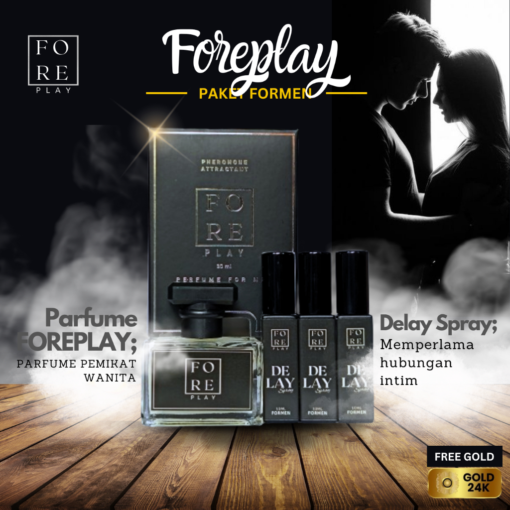 FOREPLAY Parfum Pheromone Pria | Wangi Maskulin & Tahan Lama | Pemikat Wanita | BPOM Safe