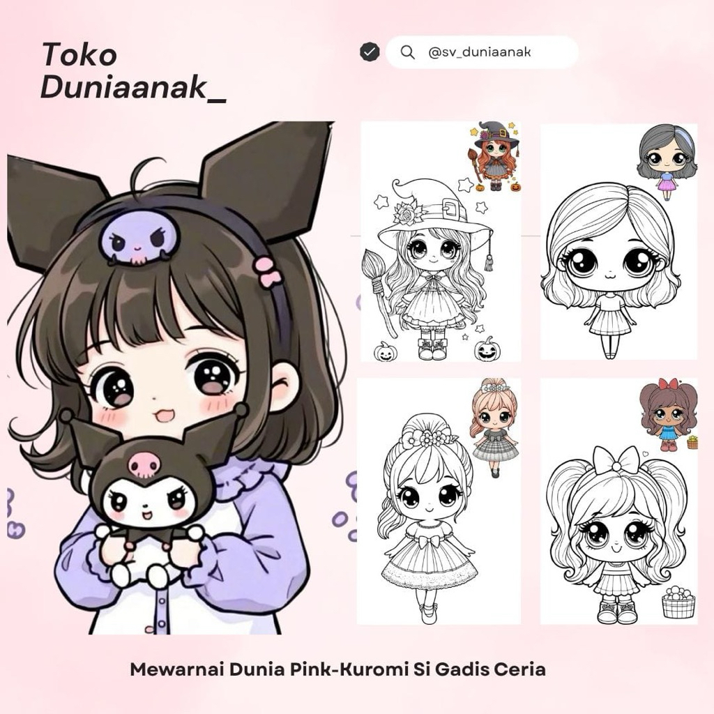 Gambar Sketsa Mewarnai Anak