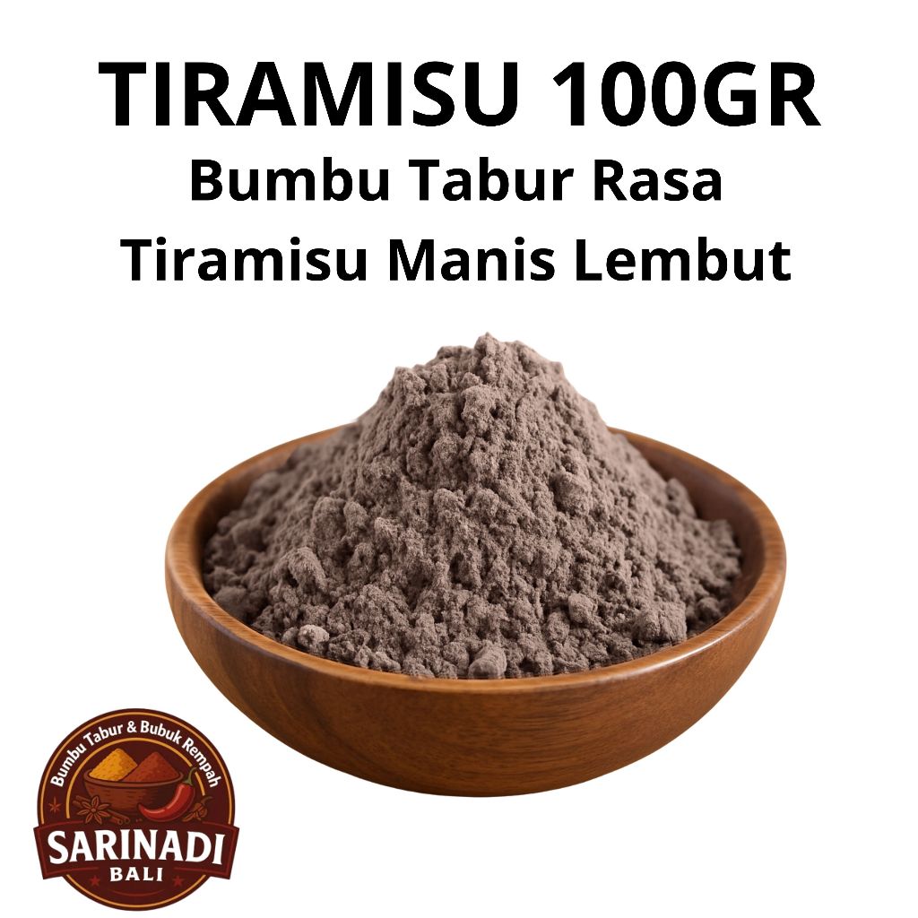 

Tiramisu 100gram Bumbu Tabur Rasa Tiramisu Manis Lembut