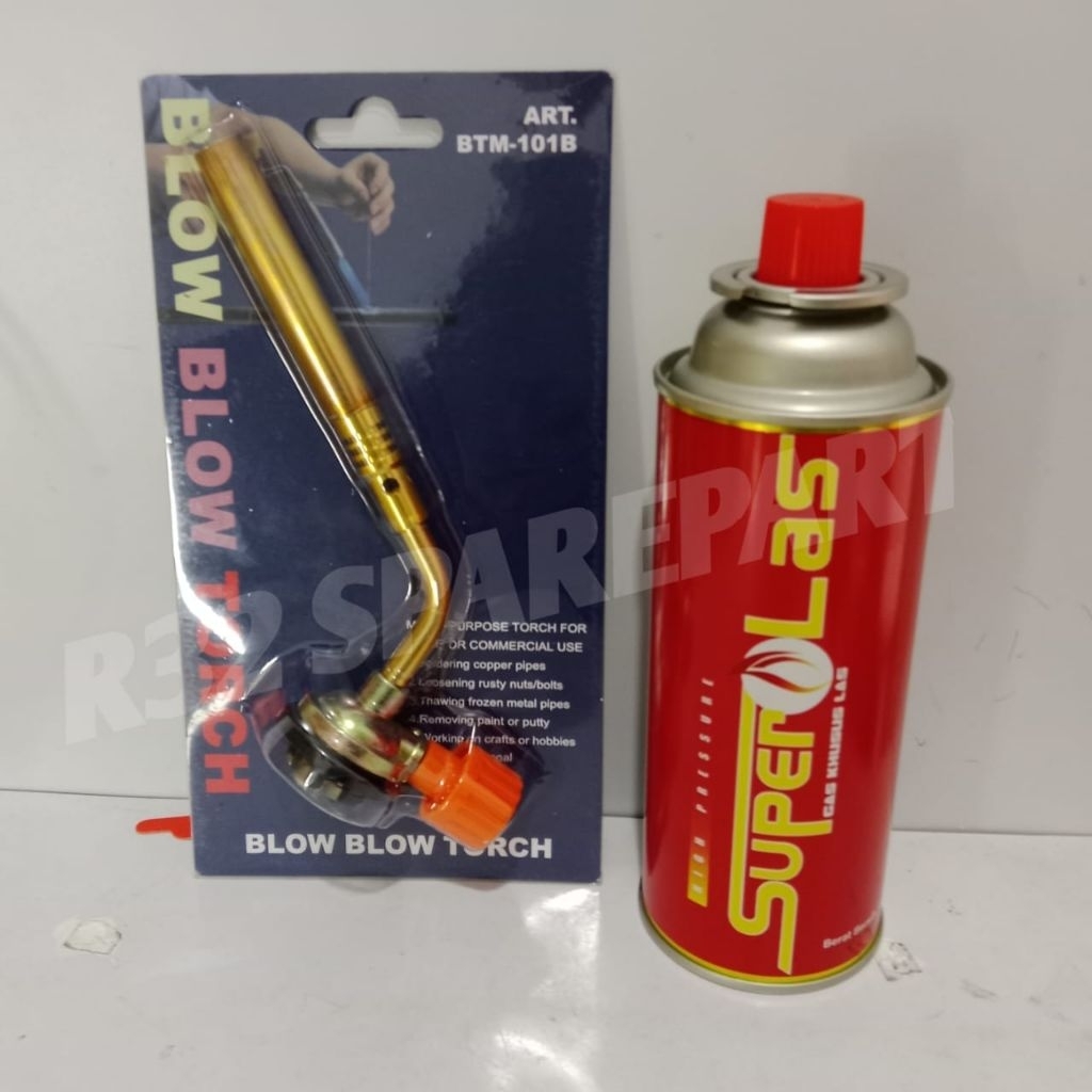 PAKET HEMAT 2 SET SUPER LAS+GAS TORCH OTOMATIS DAN 1SET SUPER LAS+GAS TORCH MANUAL+SUPER LAS