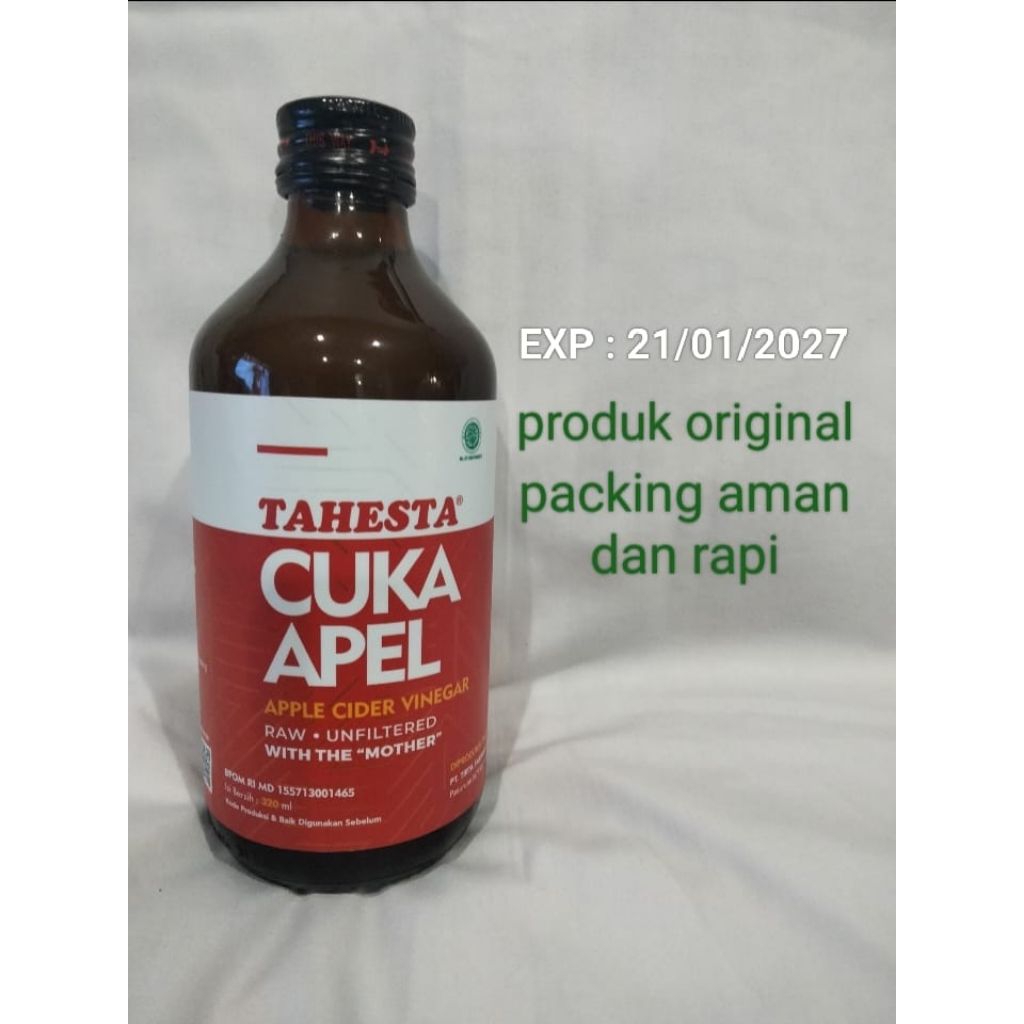 

Cuka Apel Tahesta plus bubble wrap