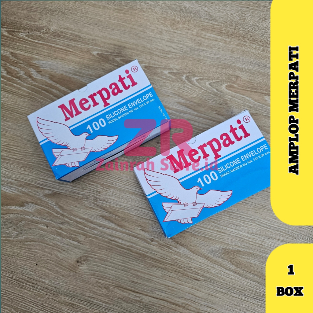 

( 1 PACK ) Amplop Merpati Putih No.104 Isi 100 Lembar Ukuran 152x90mm