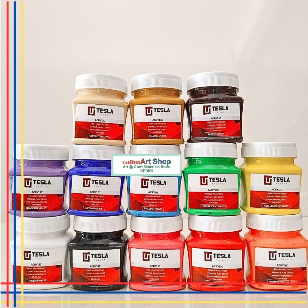 Sunbloom Cat Akrilik Tesla Tesla Acrylic Paints 125Ml