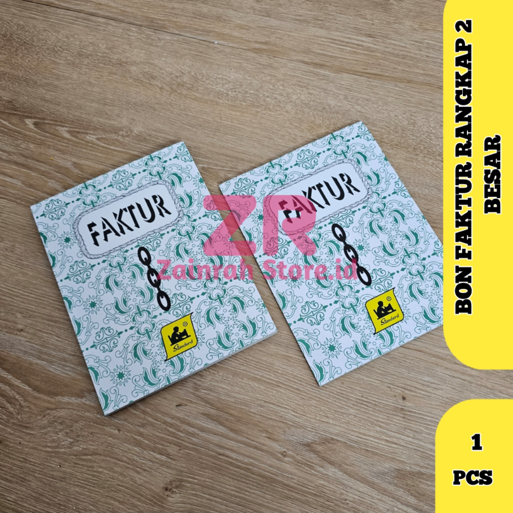 

(1 PACK ) Bon Faktur Kontan NCR Rangkap 2 Tegak - Buku Nota Ukuran Besar Isi 25 Lembar Standard
