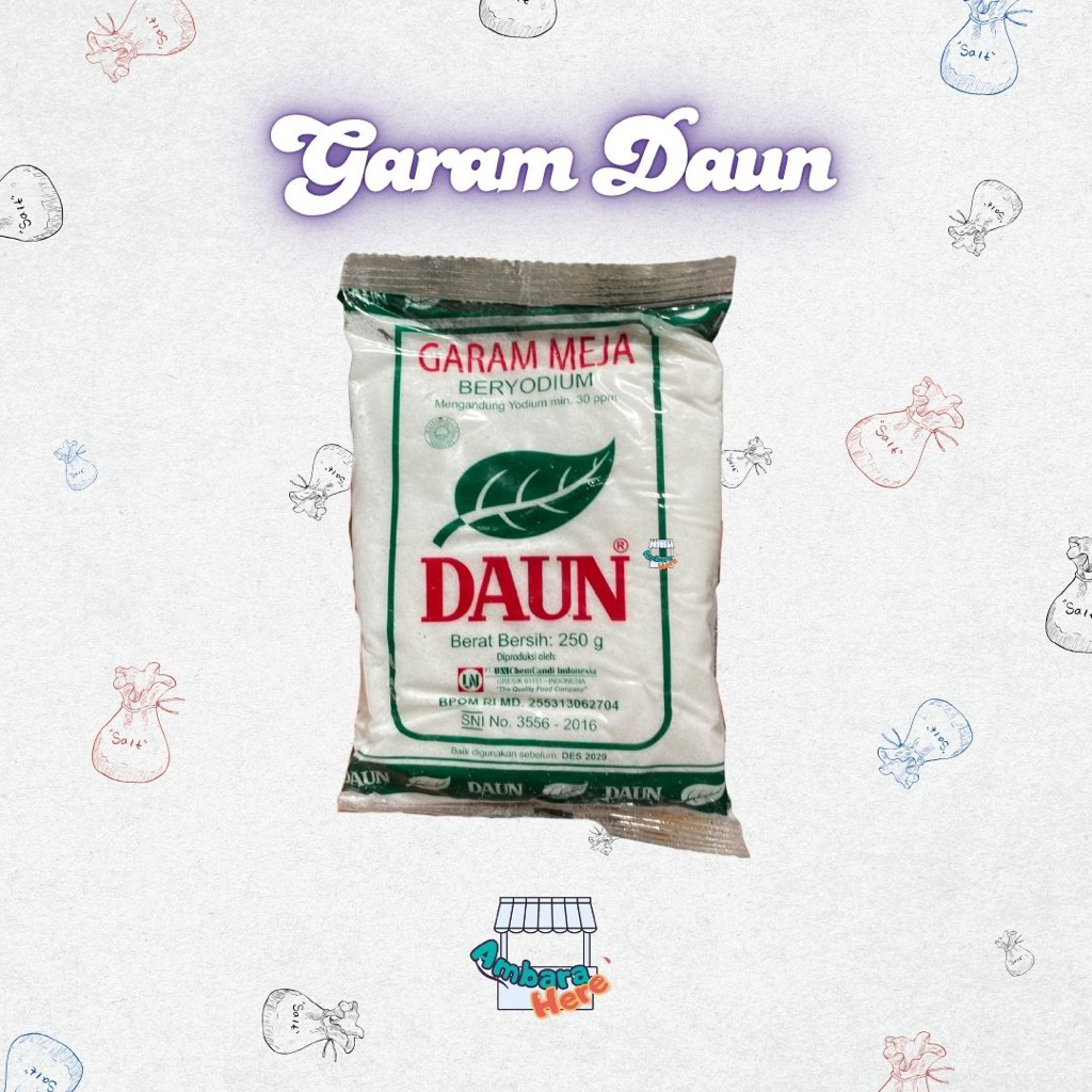 

GROSIR Garam Cap Daun 250g | Garam meja