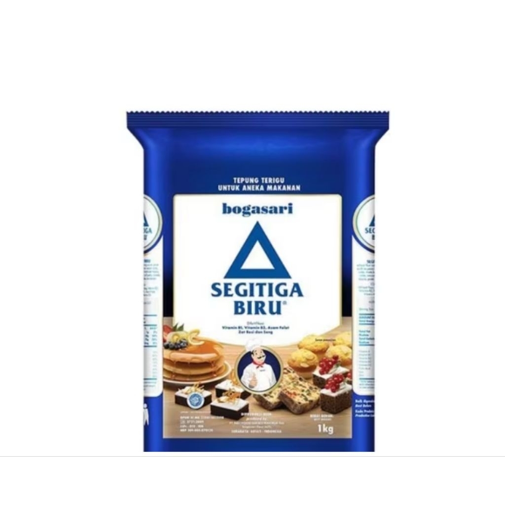 

Terigu Bogasari Segitiga Biru premium 1kg
