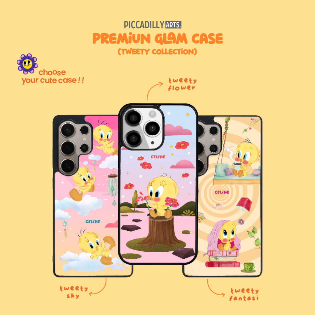 Premium Glam Case - Tweety Collection