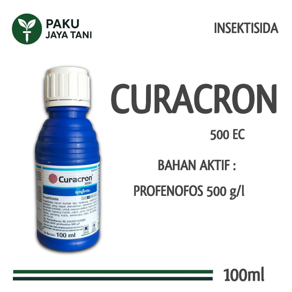 CURACRON 500 EC - 100ml | INSEKTISIDA KONTAK PENGENDALIAN LALAT BUAH | OBAT ULAT | OBAT KEMBUNG BUAH