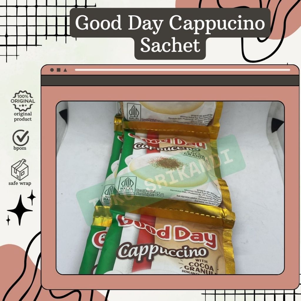 

Good Day Coffe Capuccino Sachet / per renceng