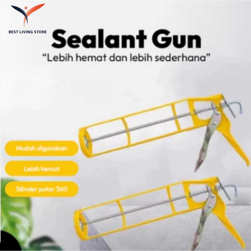 SEALANT GUN PLASTIK, SEALANT GUN LEM SEALANT, SILICONE SEALANT GUN BAHAN PLASTIK